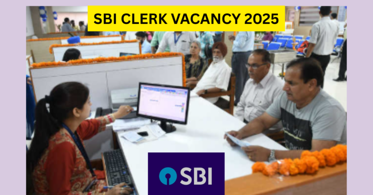 SBI CLERK VACANCY 2025